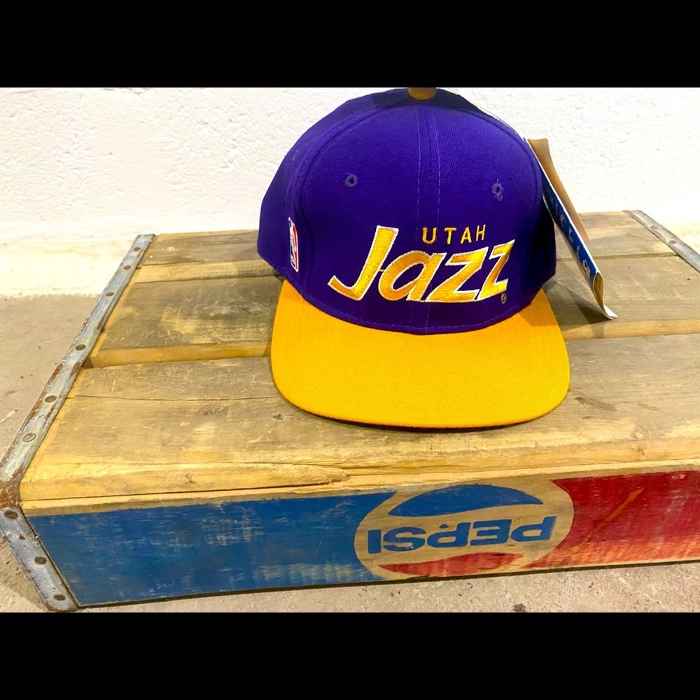 COPY - This is a 90s Utah jazz hat purple and yellow